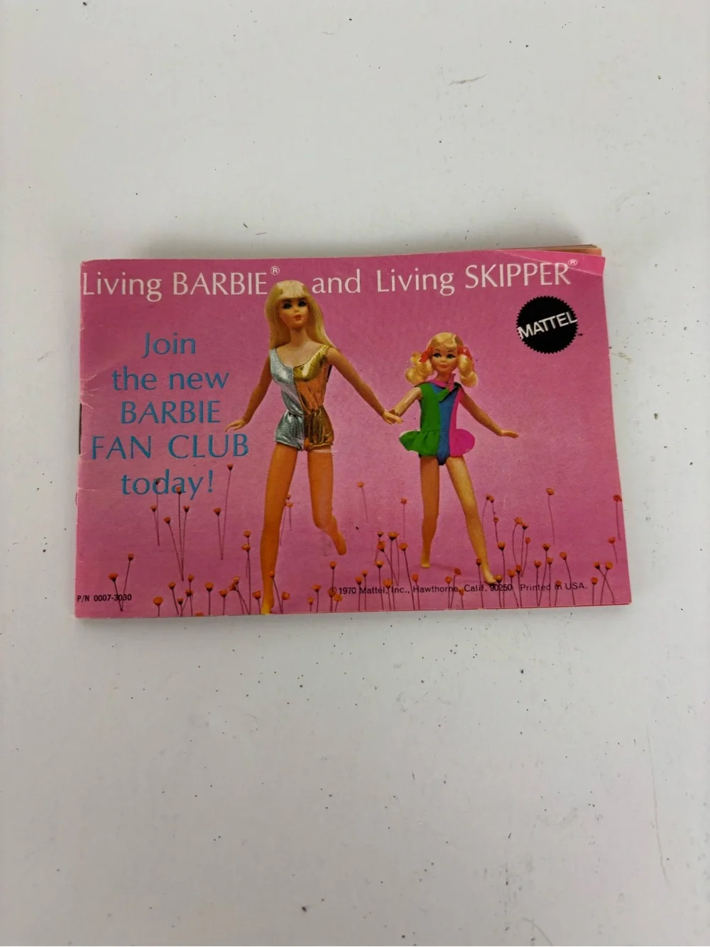 VTG 70s BARBIE DOLL Mattel-Living Barbie & Skipper Doll Mini -Fashion Booklet